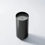 Умывальник отдельностоящий Steinberg круглый, D37.8xh83 см, Brushed Gun Metal (442 6500 GM) - Фото 1